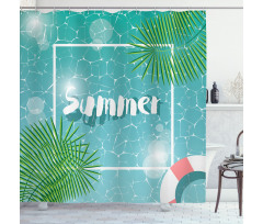 Tropical Summer Square Shower Curtain