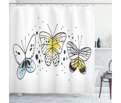 Winged Insects Shower Curtain