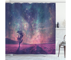 Lonely Tree View Shower Curtain