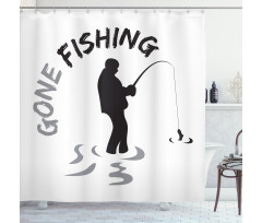 Man Holding Rot Hobby Shower Curtain