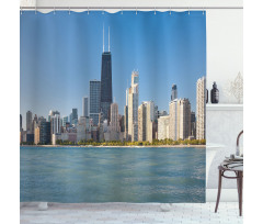 Panorama of Skyscrapers Shower Curtain