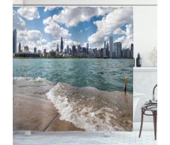 Chicago Skyline and Lake Shower Curtain