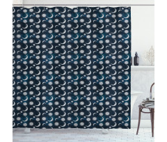 Mystic Heavenly Bodies Shower Curtain