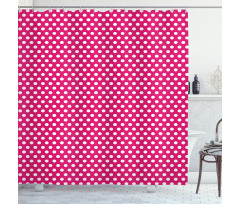 Vivid Girly Themed Shower Curtain