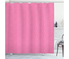 Spots Butterflies Shower Curtain