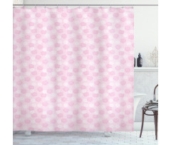 Floral and Speckled Shower Curtain