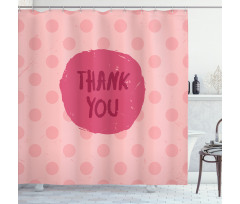 Thank You Wording Shower Curtain