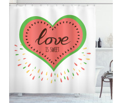 Love is Heart Shower Curtain