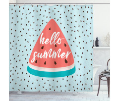 Triangular Slice Seeds Shower Curtain