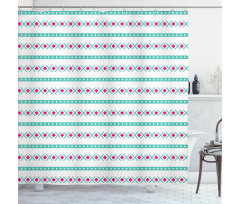 Minimal Horizontal Art Shower Curtain