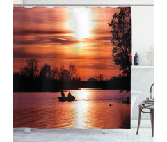 Dramatic Sunset at Waller Shower Curtain