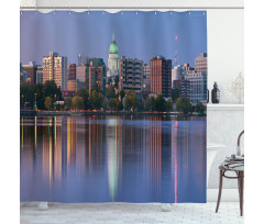 Panoramic Madison Photo Shower Curtain