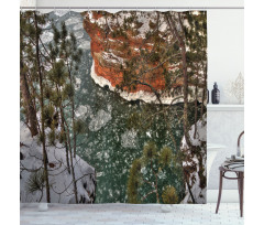 Lake Superior Winter Side Shower Curtain