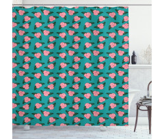 Begonia Flower Love Shower Curtain