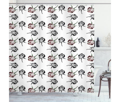 Romantic Flowers Shower Curtain