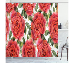 Floral Nostalgic Inspirations Shower Curtain