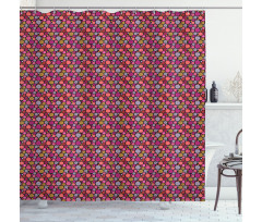 Spirals and Swirls Shower Curtain