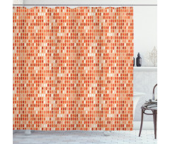 Shades of Tangerine Shower Curtain