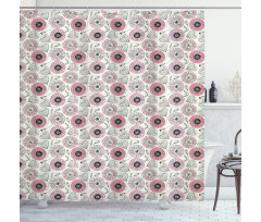 Garden Art Doodle Shower Curtain