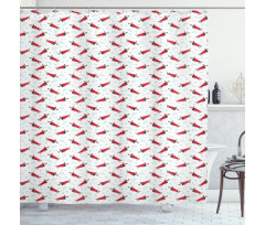 Merry Christmas and Dog Shower Curtain