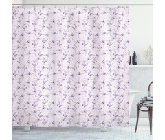 Pattern of Ballet Dancers Shower Curtain