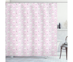 Dancer Girl Crown Shower Curtain