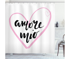 My Love with a Heart Shower Curtain