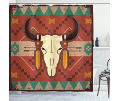 Bull Head Shower Curtain