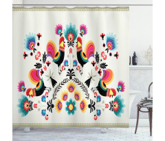 Roosters Shower Curtain