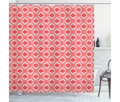 Belorussian Folk Art Pattern Shower Curtain