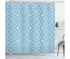Belorussian Geometric Art Shower Curtain