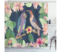 Exotic Birds Owl Avian Shower Curtain