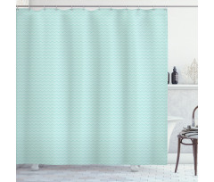Pastel Simple Art Zigzags Shower Curtain