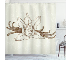 Vintage Aromatic Flower Shower Curtain