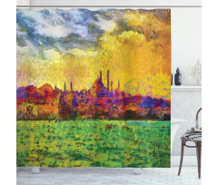 Istanbul Shoreline Shower Curtain