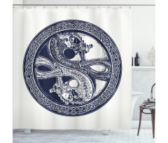 Mystic Yin Yang Shower Curtain