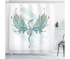 Serpent Fantasy Art Shower Curtain