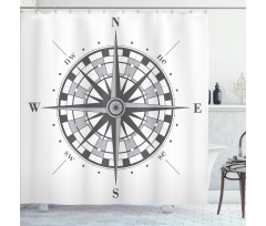 Simple Navigate Tool Arrow Shower Curtain