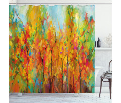 Fine Art Tree Forest Shower Curtain