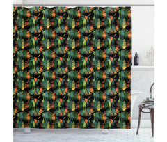 Tropical Hawaiian Jungle Shower Curtain