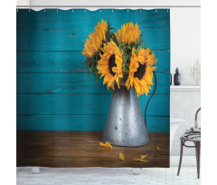 Flowers in Antique Vase Shower Curtain