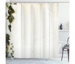 Pastel Retro Foliage Shower Curtain