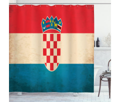 European Country Flag Art Shower Curtain