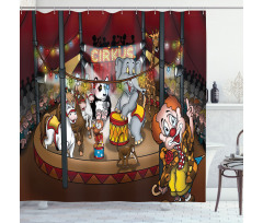 Circus Show Horses Shower Curtain