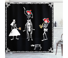 Spooky Wedding Art Shower Curtain