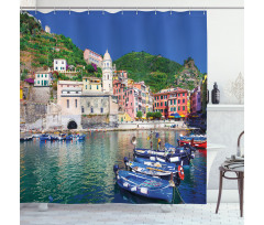 Panoramic Italian Village Shower Curtain