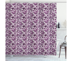 Floral Leafy Shower Curtain