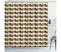 Ukrainian Karakoko Horse Shower Curtain