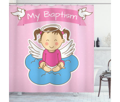 Baby Girl Shower Curtain