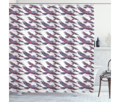 Vivid Flying Bird Shower Curtain